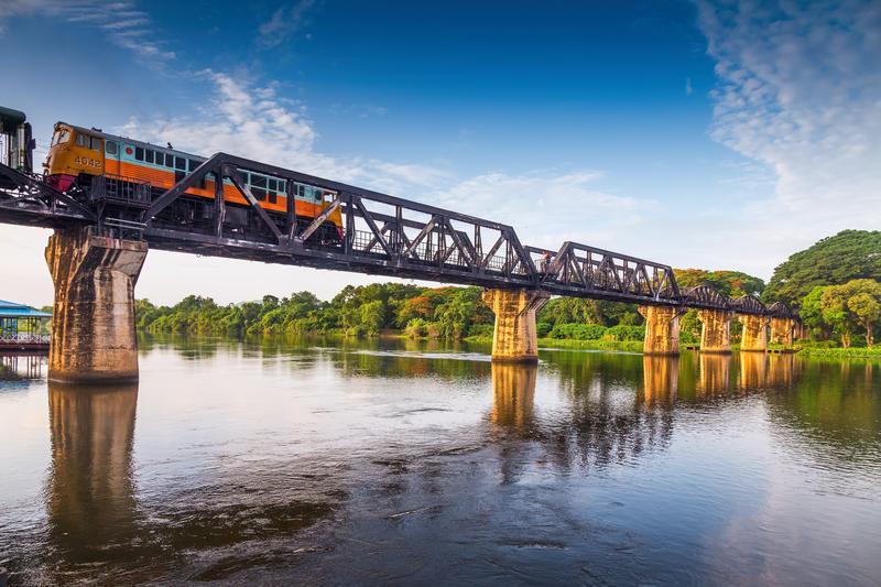 RIVER KWAI BRIDGE, River Kwai Road, Tha Ma Kham, Mueang Kanchanaburi District, Kanchanaburi, Thailand